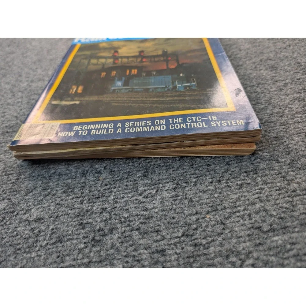 Vintage Model Railroader Kalmbach Lot Of 4 Blue Illustrated Magazines Issues‎